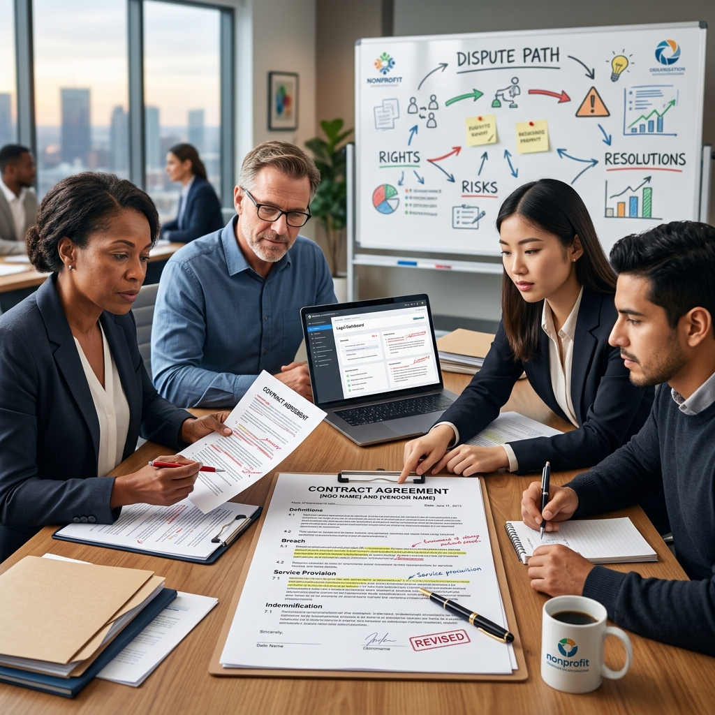 Understand how nonprofits face, prevent, and resolve contract disputes while protecting mission, assets, and community trust.