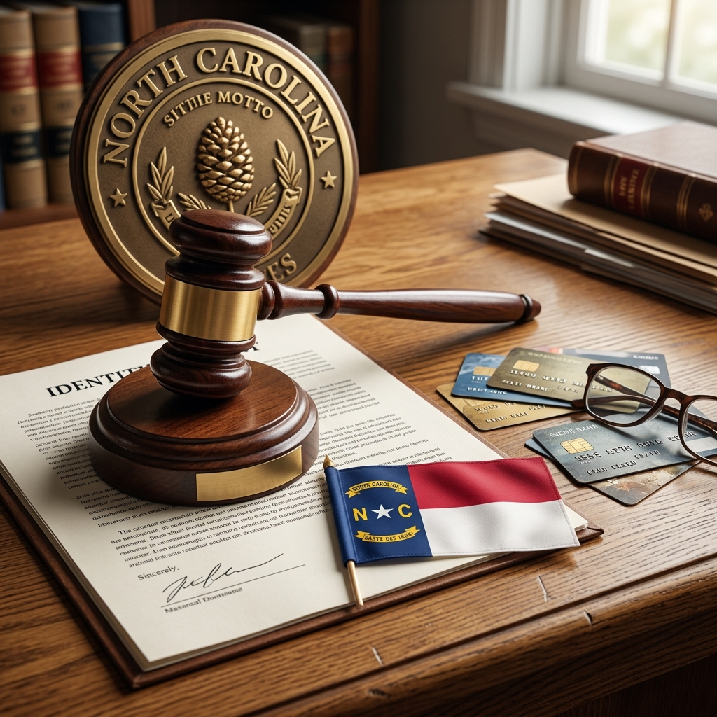 A practical guide to North Carolina’s identity theft rules, penalties, and consumer protections.