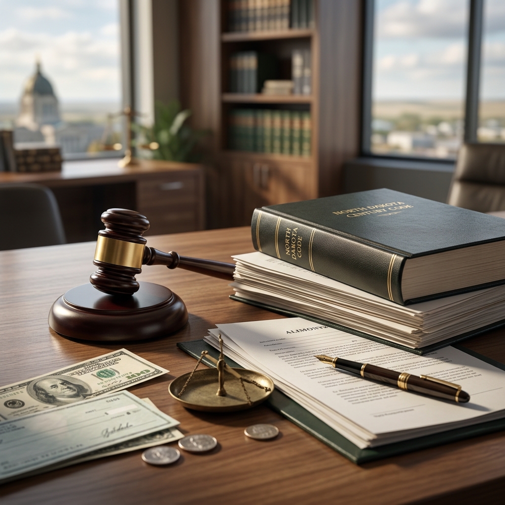 A practical guide to spousal support rules, factors, and duration in North Dakota.