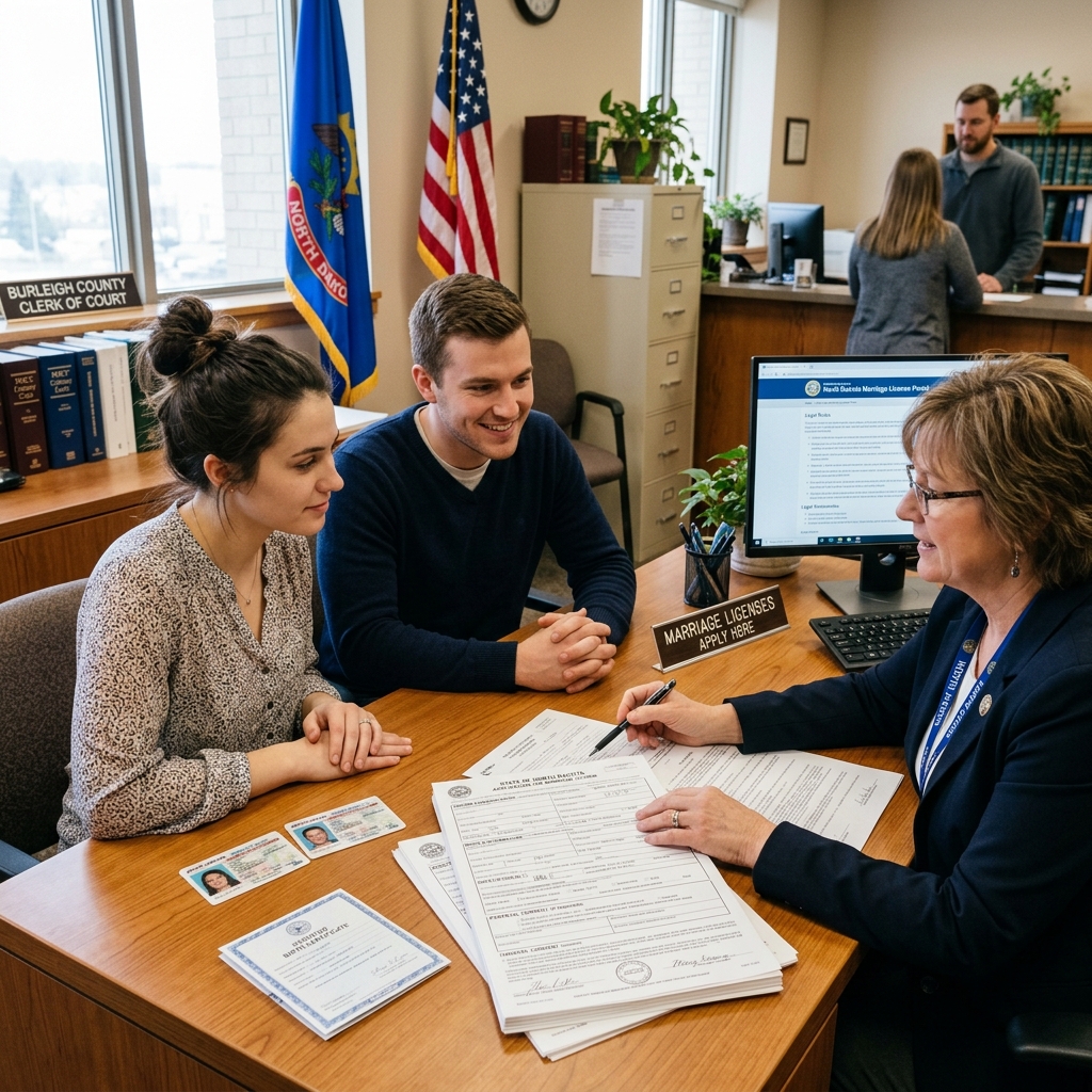 Understand North Dakota’s marriage age limits, consent rules, and license steps before you walk down the aisle.