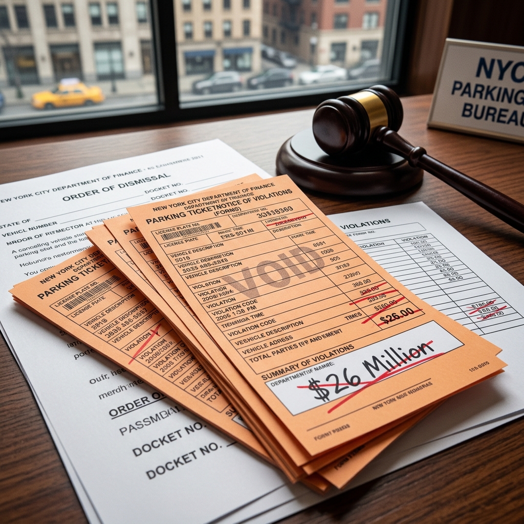 How a small legal detail forced New York City to void hundreds of thousands of parking tickets and refund millions.