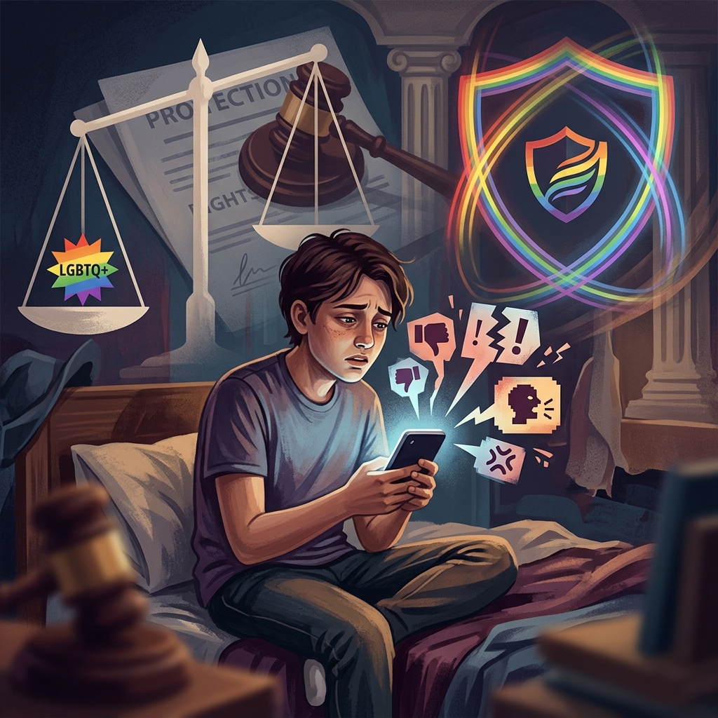 Exploring how cyberbullying harms LGBTQ+ teens, the legal landscape around online abuse, and what families, schools, and platforms can do.