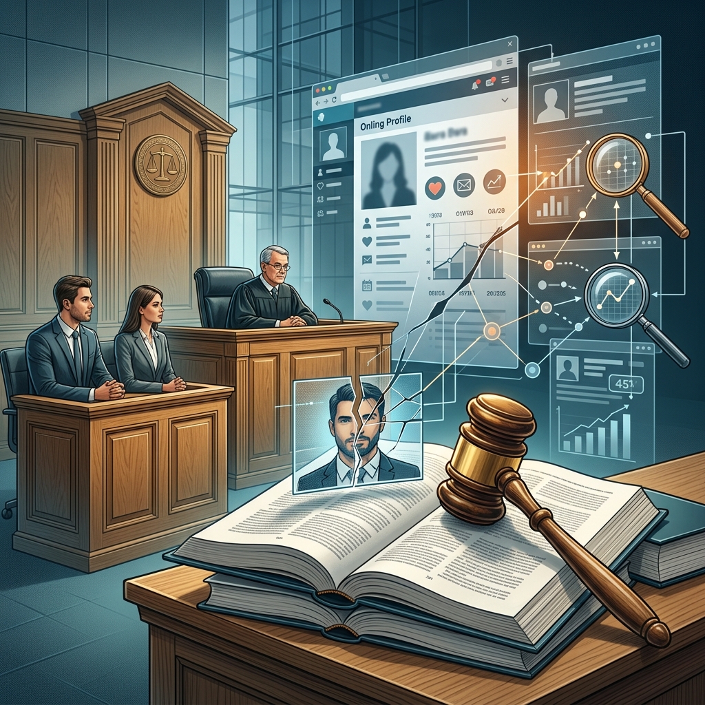 Online dating activity can become powerful evidence in divorce, custody, and support disputes, with profiles often closely scrutinized in court.
