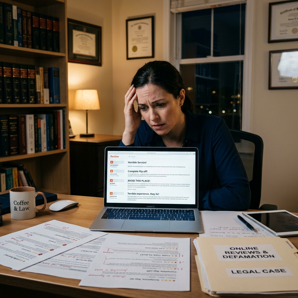 How small businesses and reviewers can navigate harsh online feedback, legal defamation risks, and safe ways to respond on platforms like Yelp.