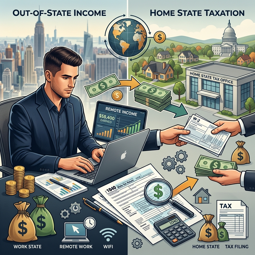 Understand when your home state can tax wages, business profits, and investment income earned beyond its borders, and how credits help prevent double taxation.