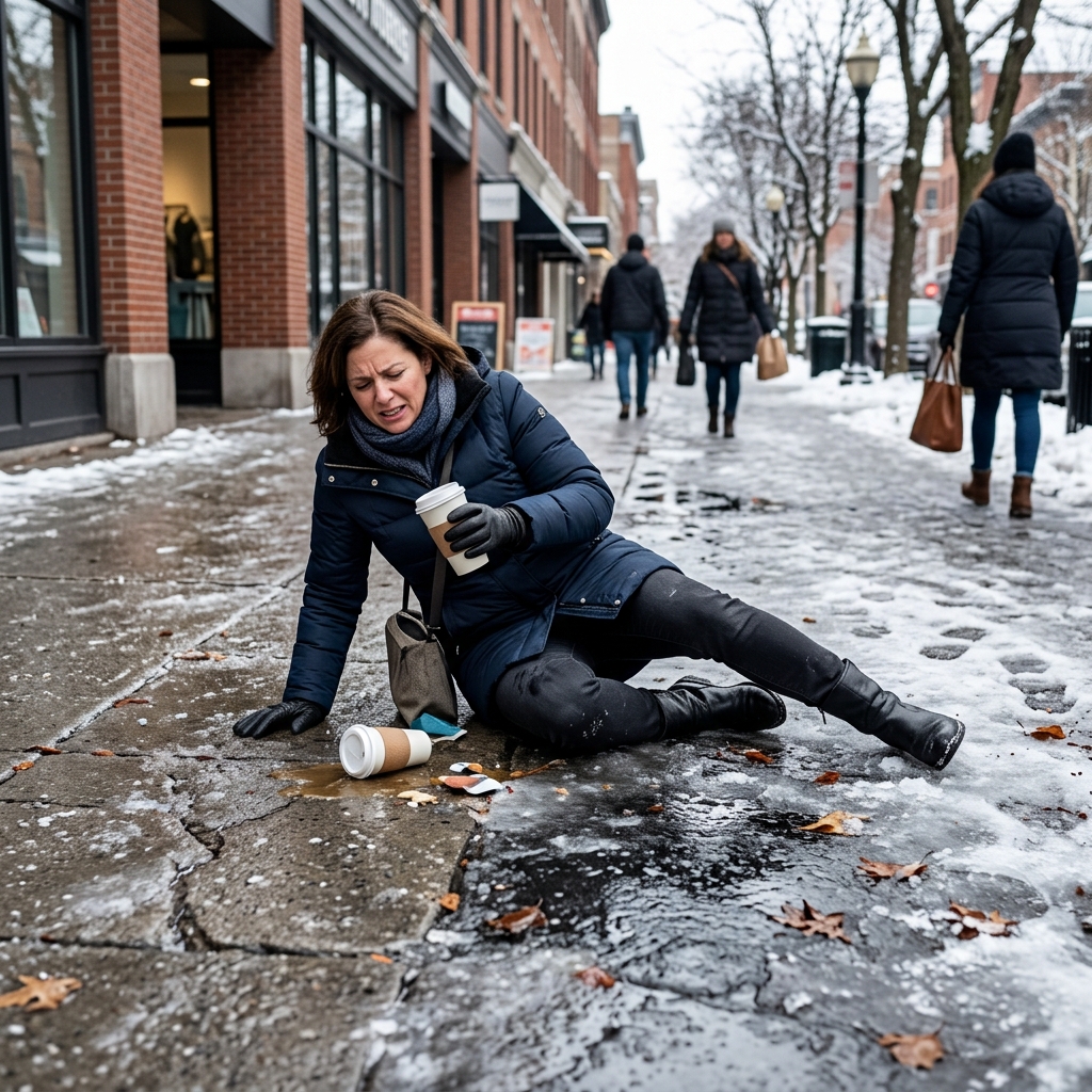 Understand common outdoor slip and fall dangers, how to prevent them, and what liability small business property owners may face.