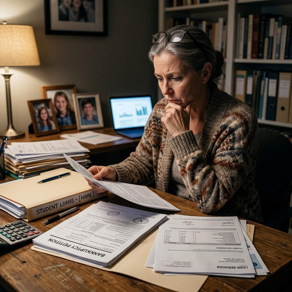 Exploring when and how parents may eliminate or reduce student loan debts for their children through bankruptcy.