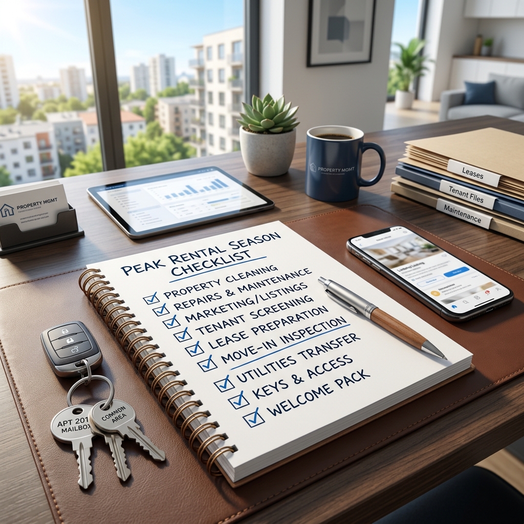 A practical, legal-aware preparation roadmap to help landlords streamline leasing, reduce turnover friction, and maximize income during peak rental season.