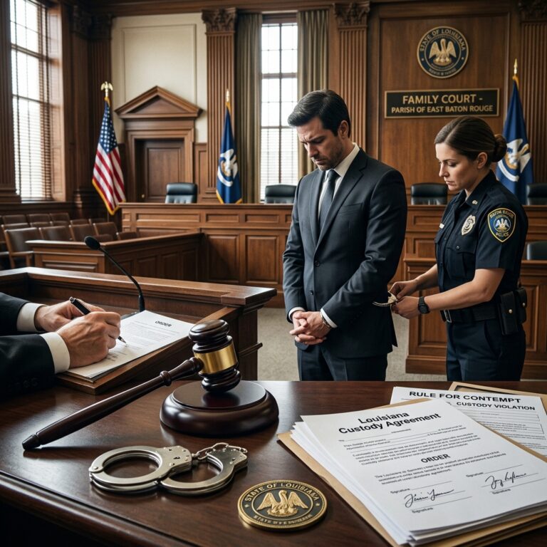 Penalties for Breaking Custody Orders in Louisiana