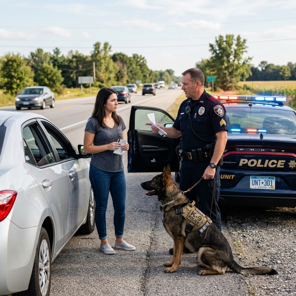 Understand how canine sniffs during traffic stops work, when they are legal, and what constitutional rights protect you on the roadside.