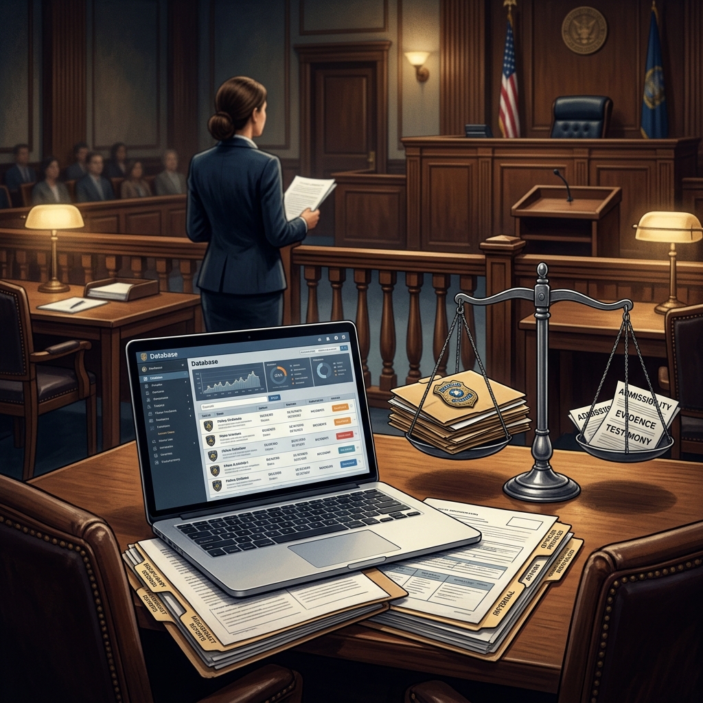 How modern police misconduct databases are reshaping courtroom strategy, officer accountability, and criminal justice outcomes.