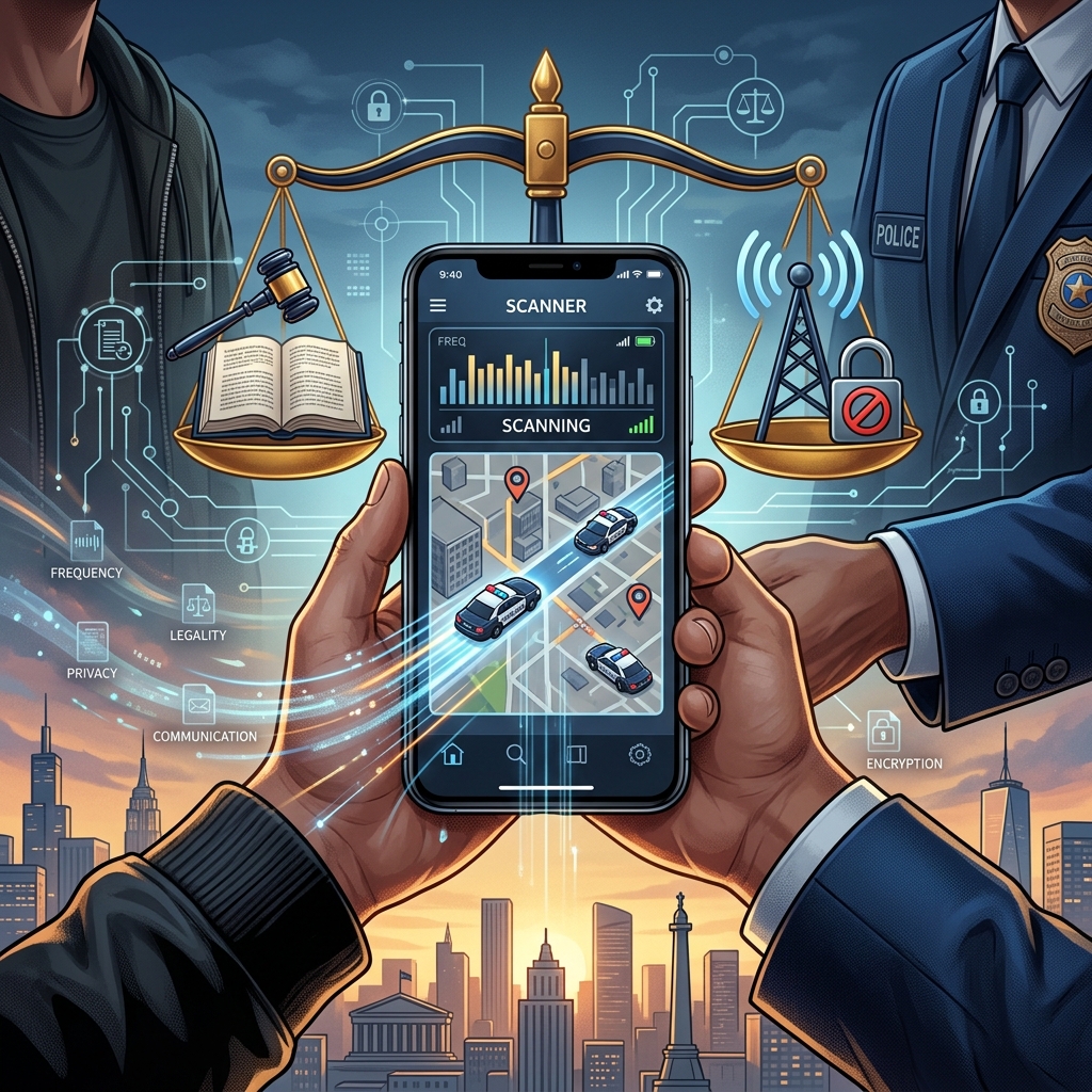 Understand when listening is legal, when it becomes a crime, and how police scanner apps fit into U.S. federal and state law.