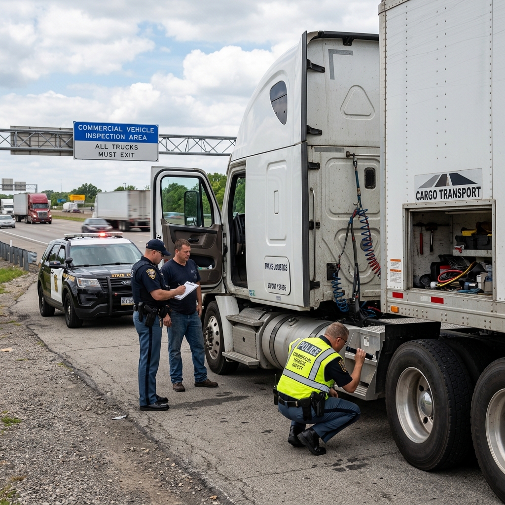 How the Fourth Amendment, safety regulations, and court rulings shape when and how police can stop and inspect commercial trucks and other work vehicles.