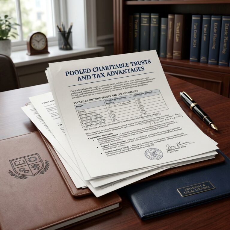 Pooled Charitable Trusts and Tax Advantages