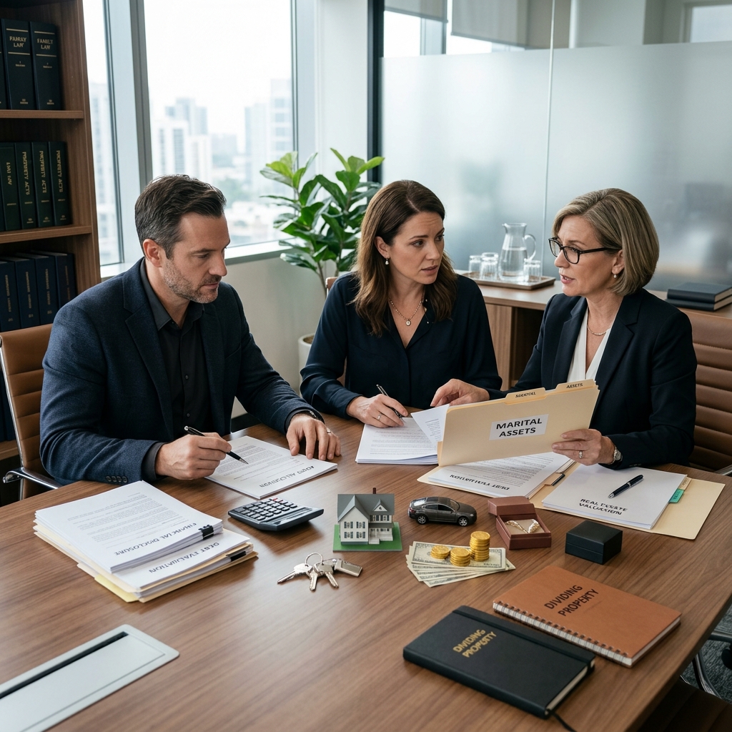 Understand how marital assets and debts are identified, valued, and divided so you can navigate property issues in divorce with greater clarity and confidence.