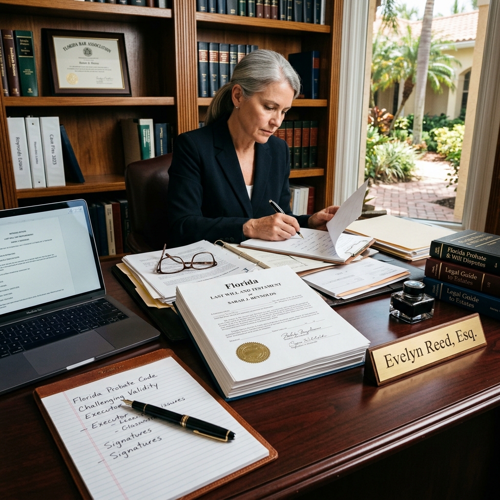 A practical guide to deadlines, evidence, mediation, and courtroom preparation in Florida probate conflicts.