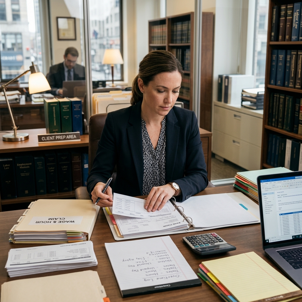 Learn how to organize records, understand your rights, and make the most of a wage and overtime pay consultation with an employment lawyer.