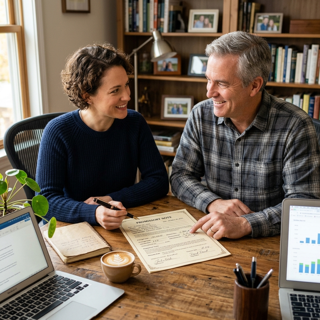 Learn how to use promissory notes to structure safe, transparent business loans with relatives and friends while protecting relationships and finances.