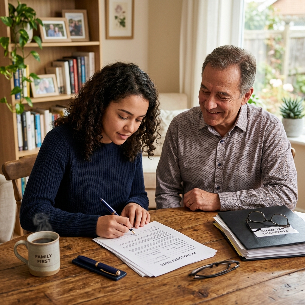 A practical guide to documenting personal loans to loved ones using promissory notes, protecting relationships and your financial interests.