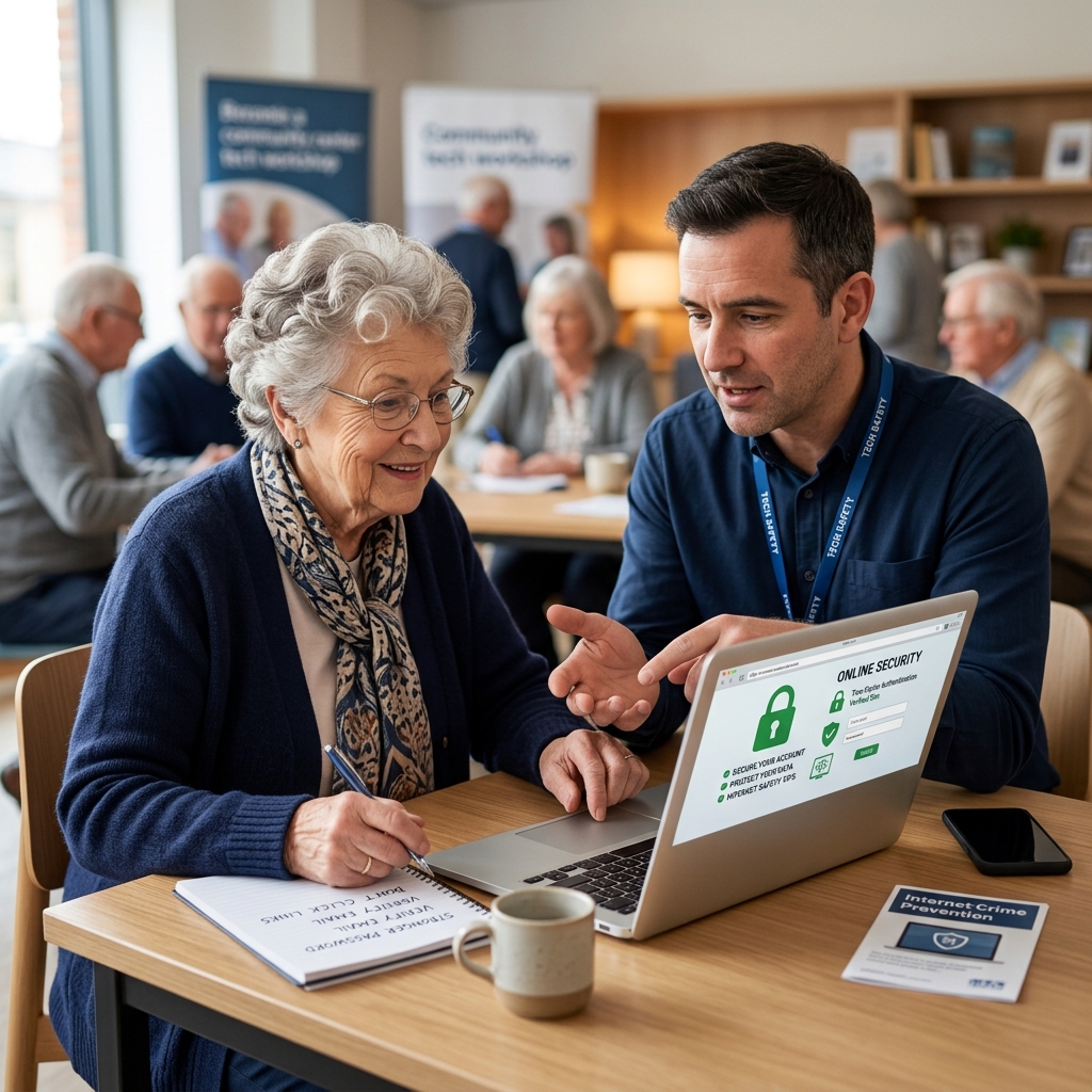 How older adults, families, and communities can recognize, prevent, and respond to internet crimes and financial fraud targeting seniors.