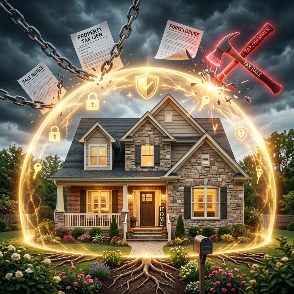 A practical homeowner’s guide to understanding property tax sales, stopping tax foreclosure, and using relief programs before you lose your home.