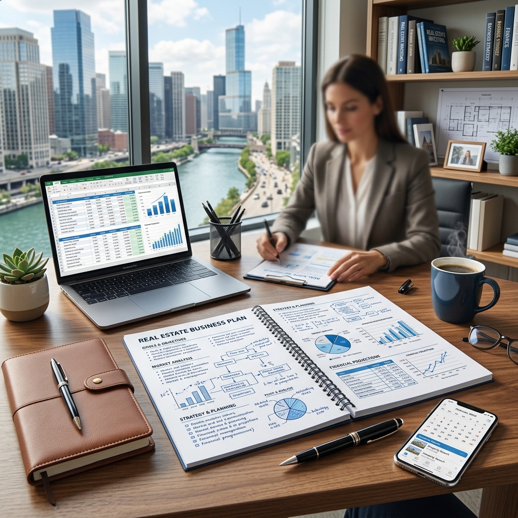 Learn how to build a clear, realistic real estate business plan that guides growth, attracts clients, and supports sustainable financial results.