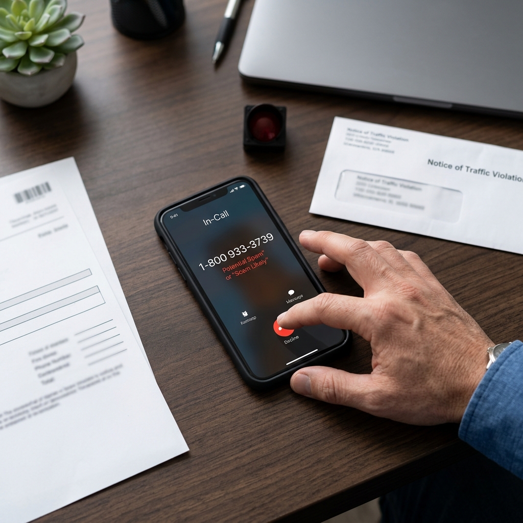 Learn how to spot fake red light ticket calls, texts, and emails before scammers get your money or personal information.