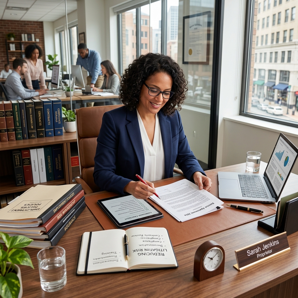 Practical legal risk management strategies to help small business owners prevent disputes, avoid lawsuits, and protect their companies.