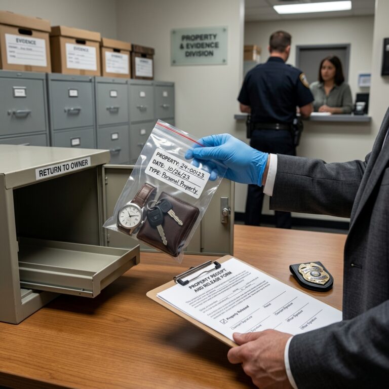 Retrieving Seized Property After an Arrest