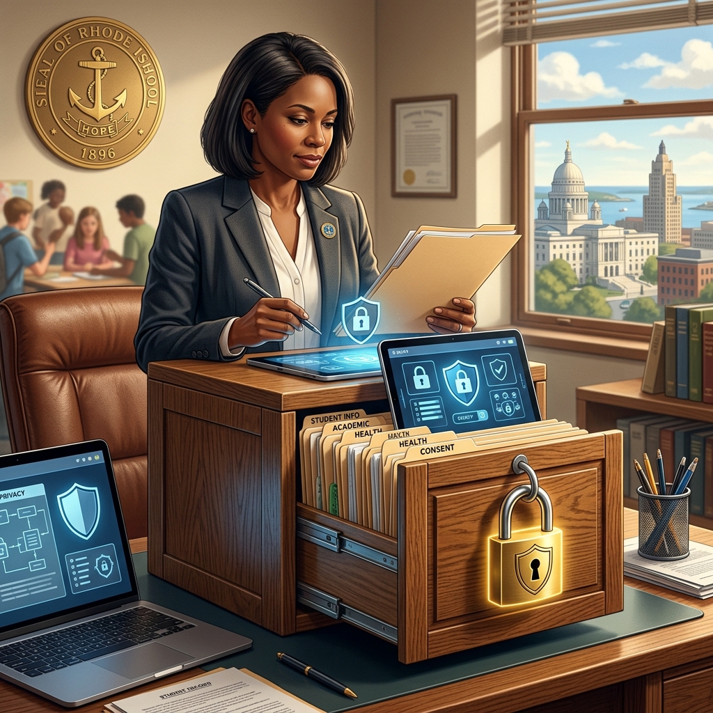 Understand how Rhode Island law and FERPA work together to protect the privacy, access, and correction rights tied to your school records.
