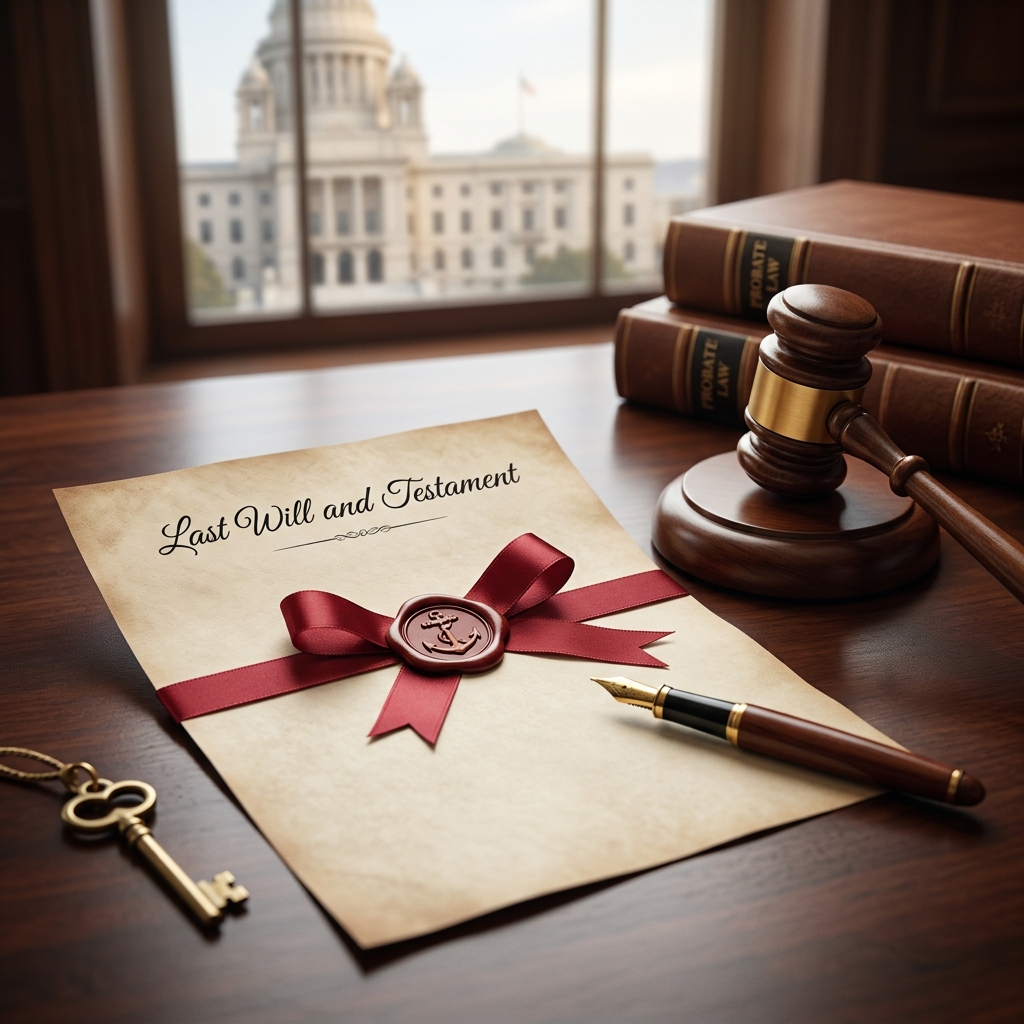 Learn how Rhode Island law treats will signing, witnesses, probate filing, and intestacy when no valid will exists.