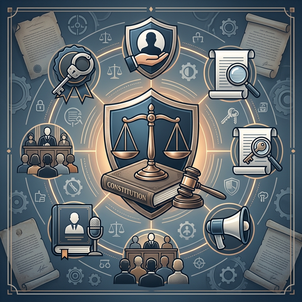 Understand the constitutional protections that shape every stage of a criminal case.