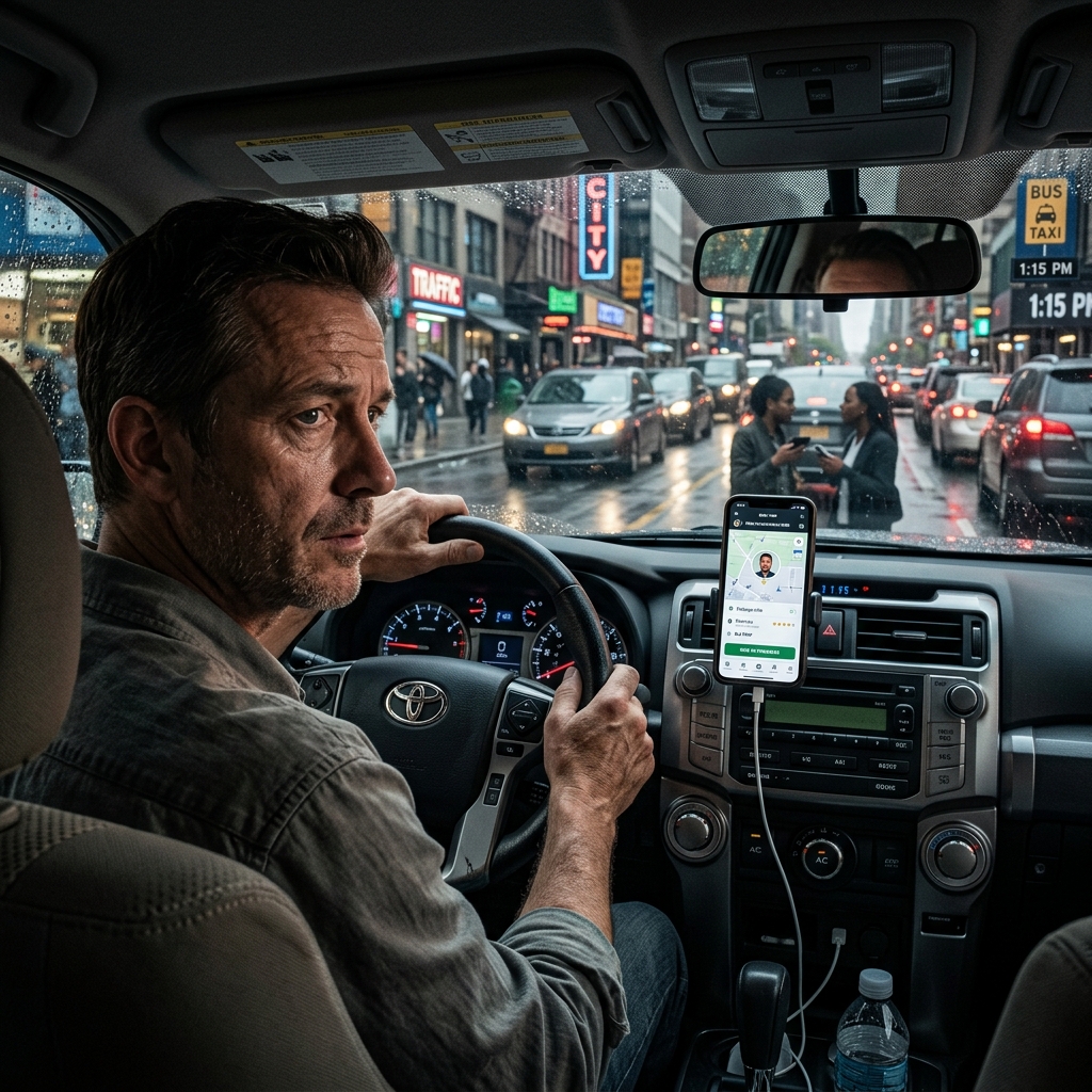 A practical look at the safety, insurance, and financial risks that rideshare drivers can face on the road.