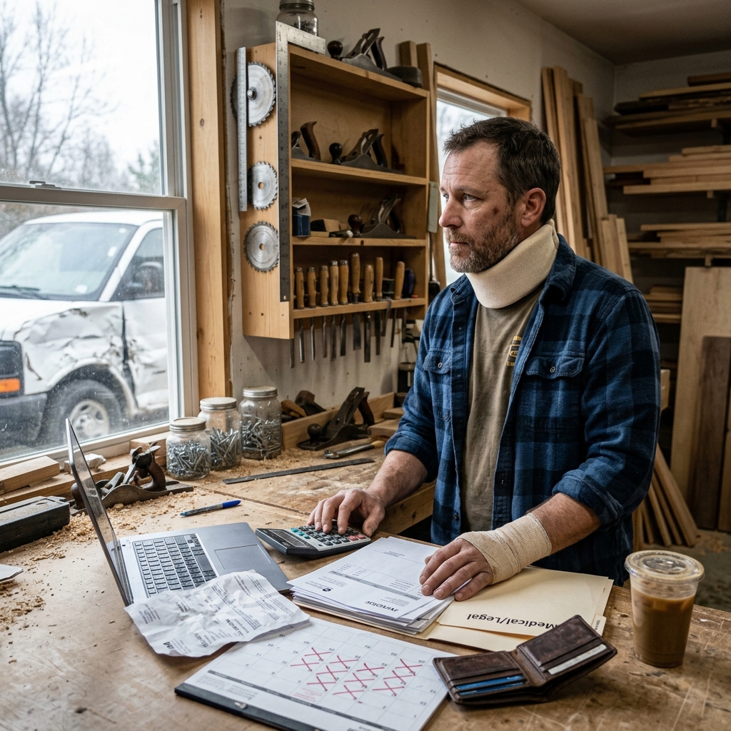 How self-employed people can document income loss after an accident and strengthen a personal injury claim.