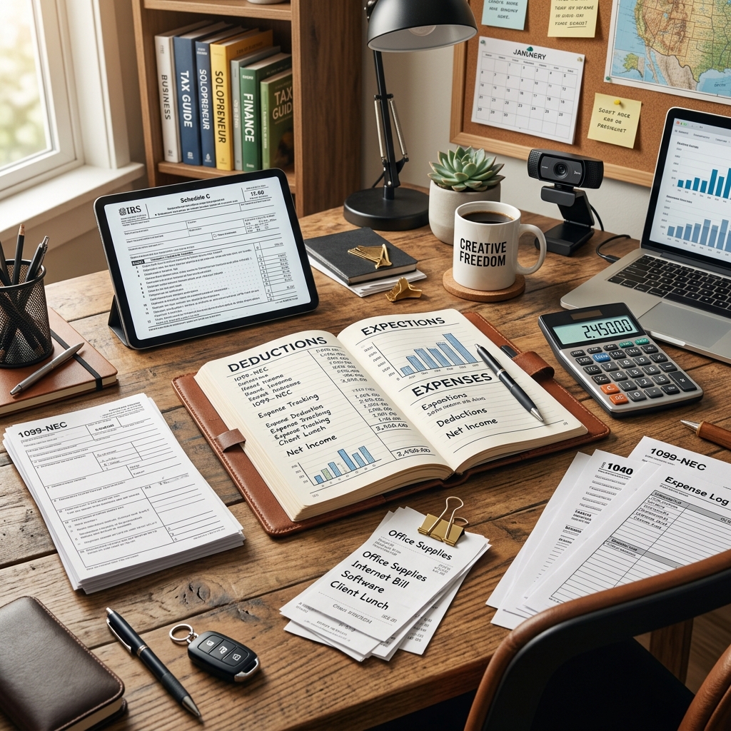 A practical guide to common write-offs, filing rules, and records for freelancers and solo business owners.