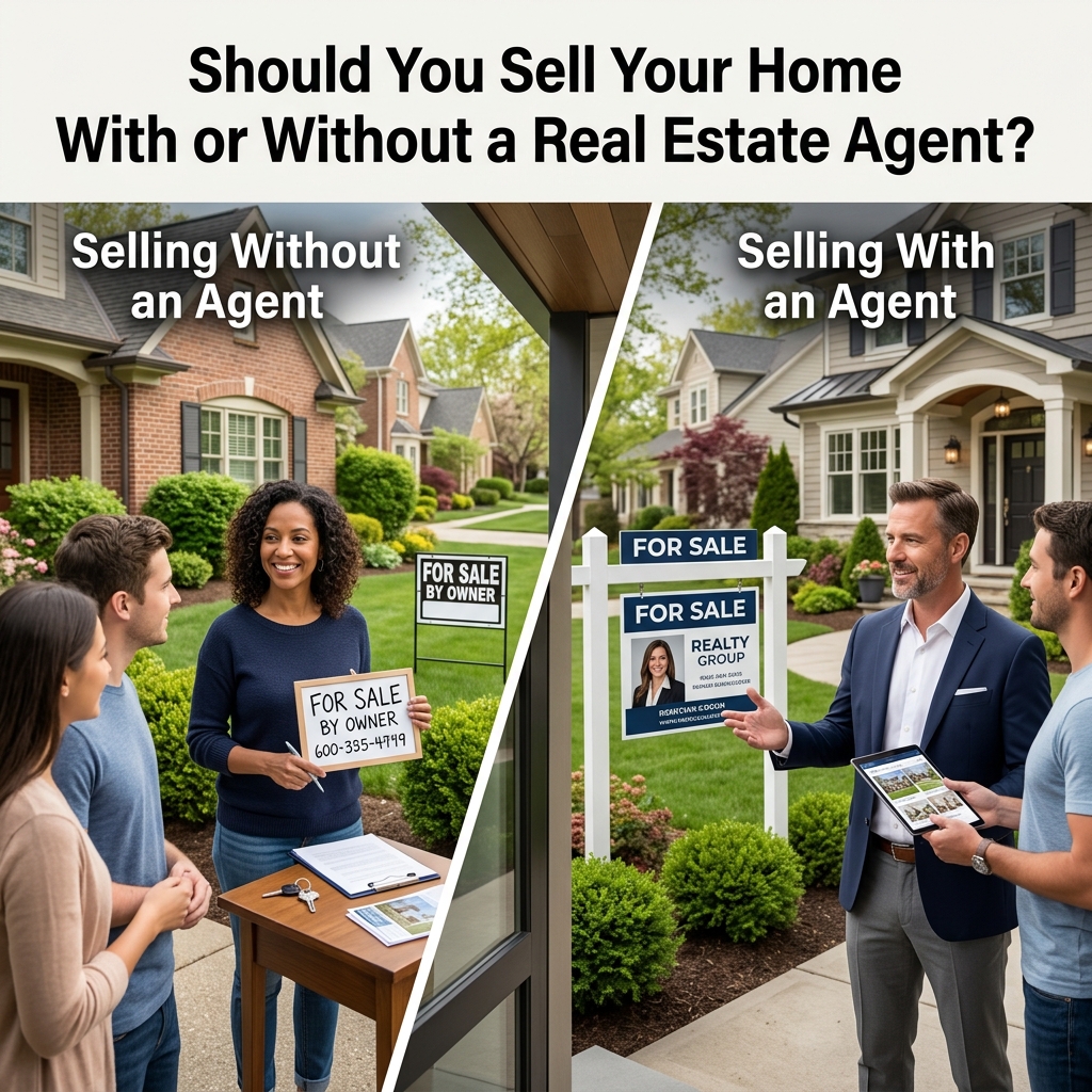 Explore the real costs, risks, and benefits of hiring an agent versus selling your home on your own so you can choose the right path.