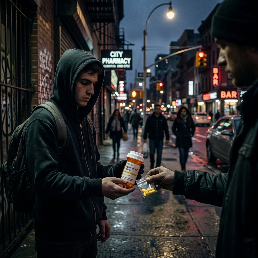 How casually sharing or selling Adderall, Ritalin and other study drugs can lead to serious felony charges, jail time and long-term consequences.