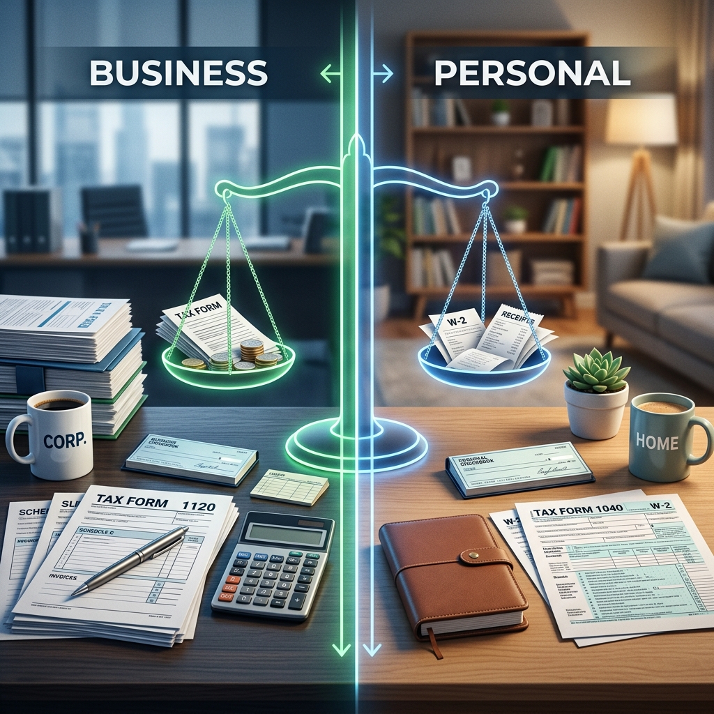 Learn when business income belongs on a personal return and when separate filings are required.