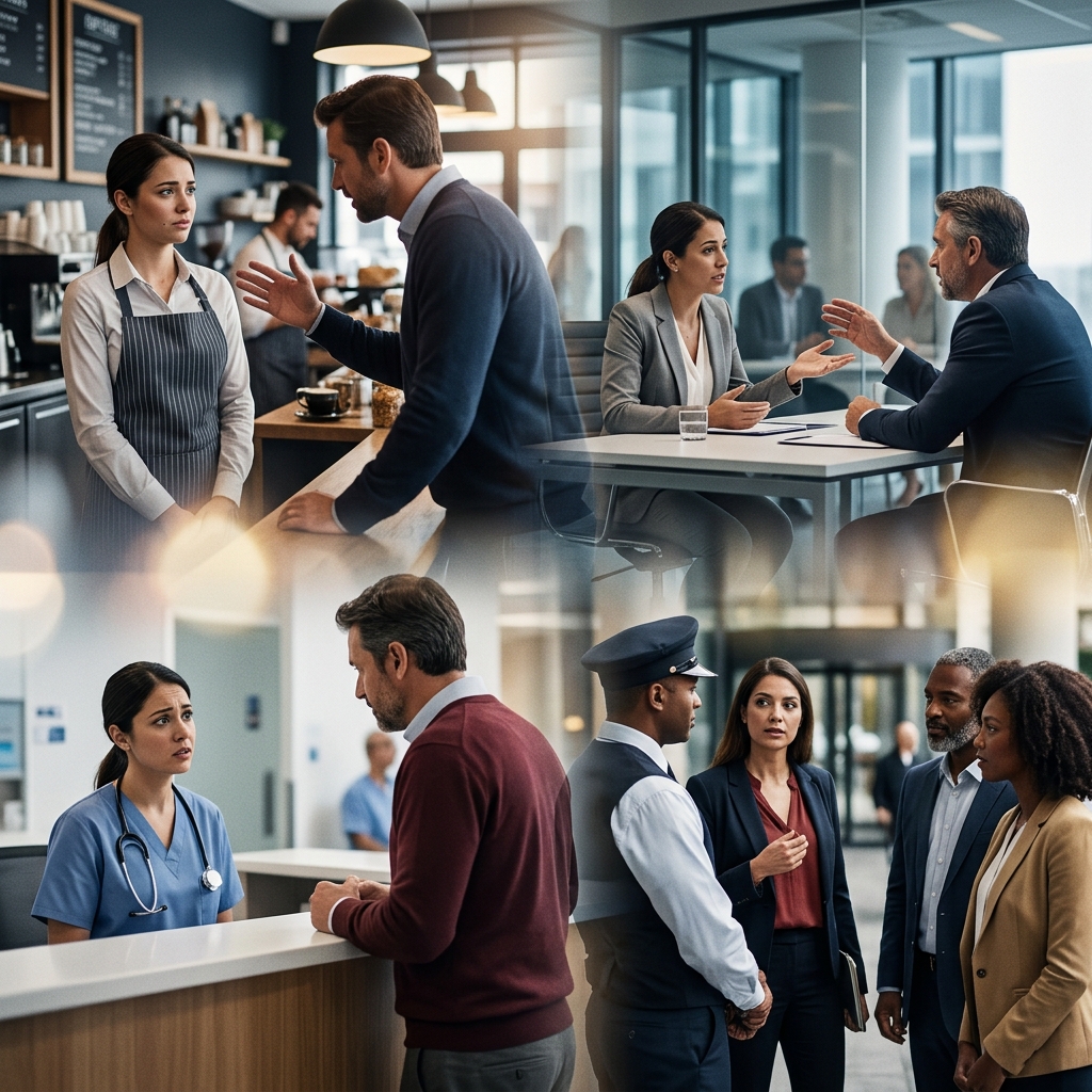 How employers and workers can recognize, prevent, and respond to sexual harassment committed by customers, clients, vendors, or other third parties.