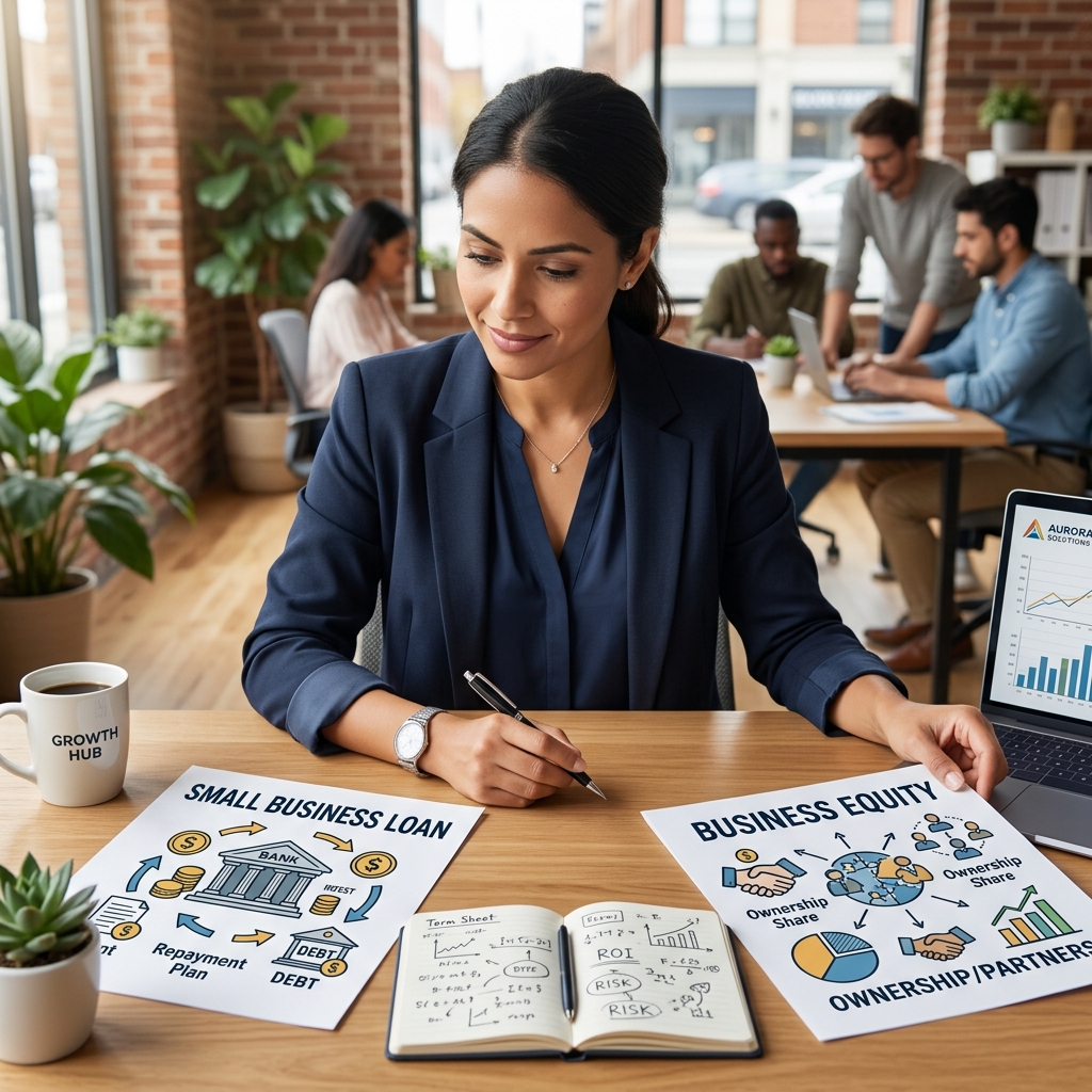 Understand how loans and equity investment differ so you can fund your small business without sacrificing long‑term goals.