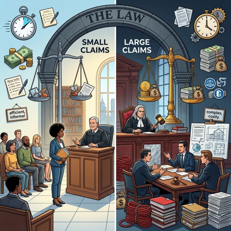 Small Claims vs. Large Claims: A Practical Guide