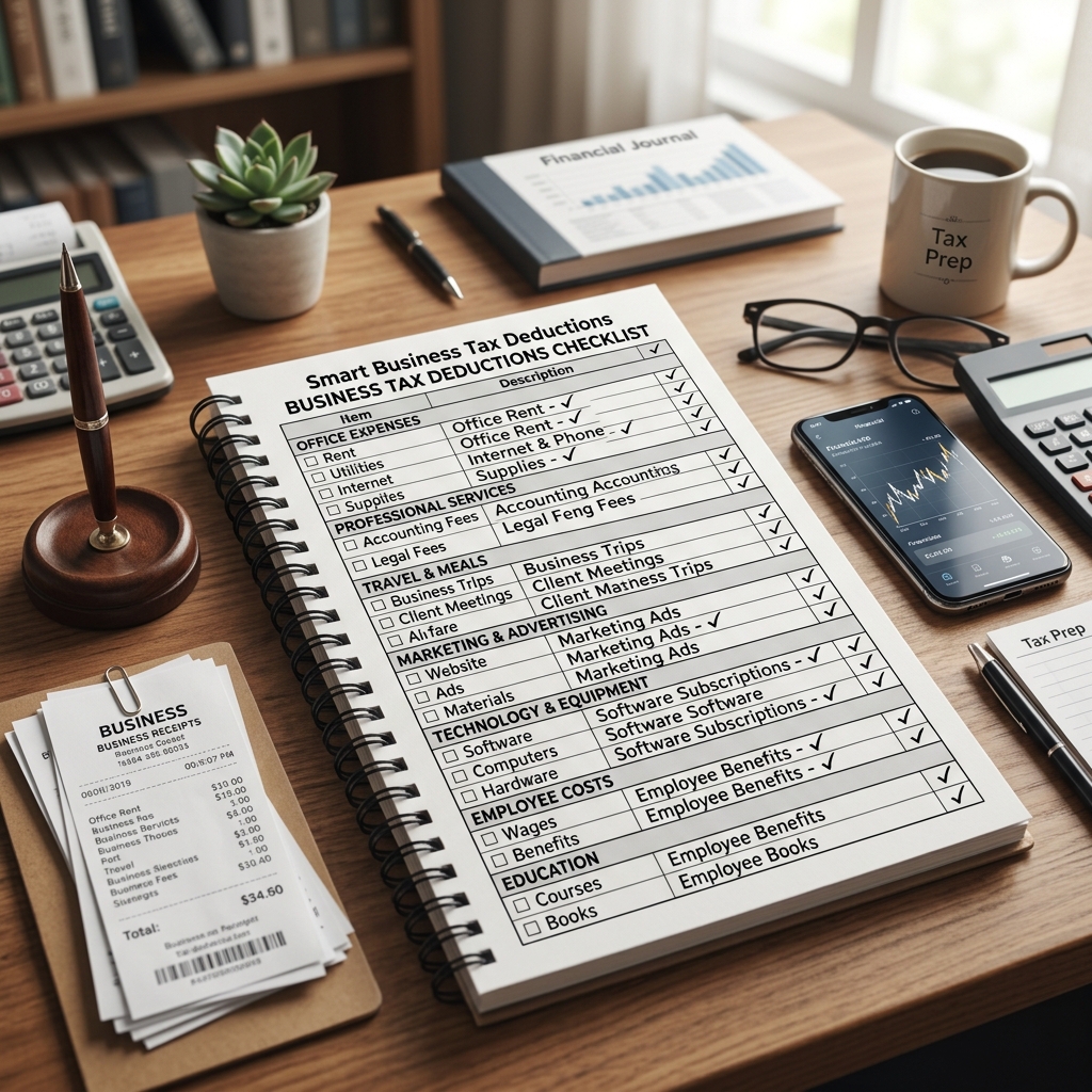A practical, plain‑English checklist to help small business owners identify, document, and claim the tax deductions they’re legally entitled to.