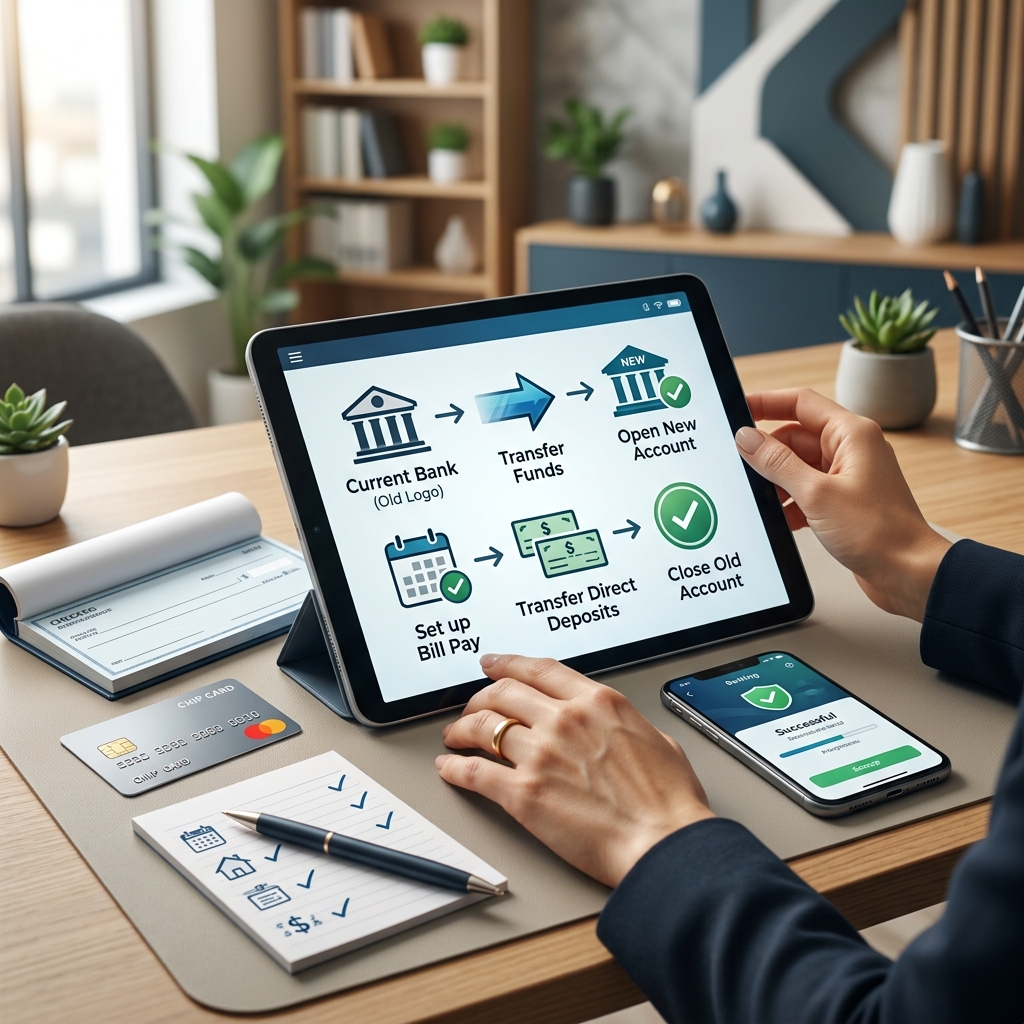 A clear, step‑by‑step guide to switching checking accounts safely while avoiding missed payments, fees, and common mistakes.