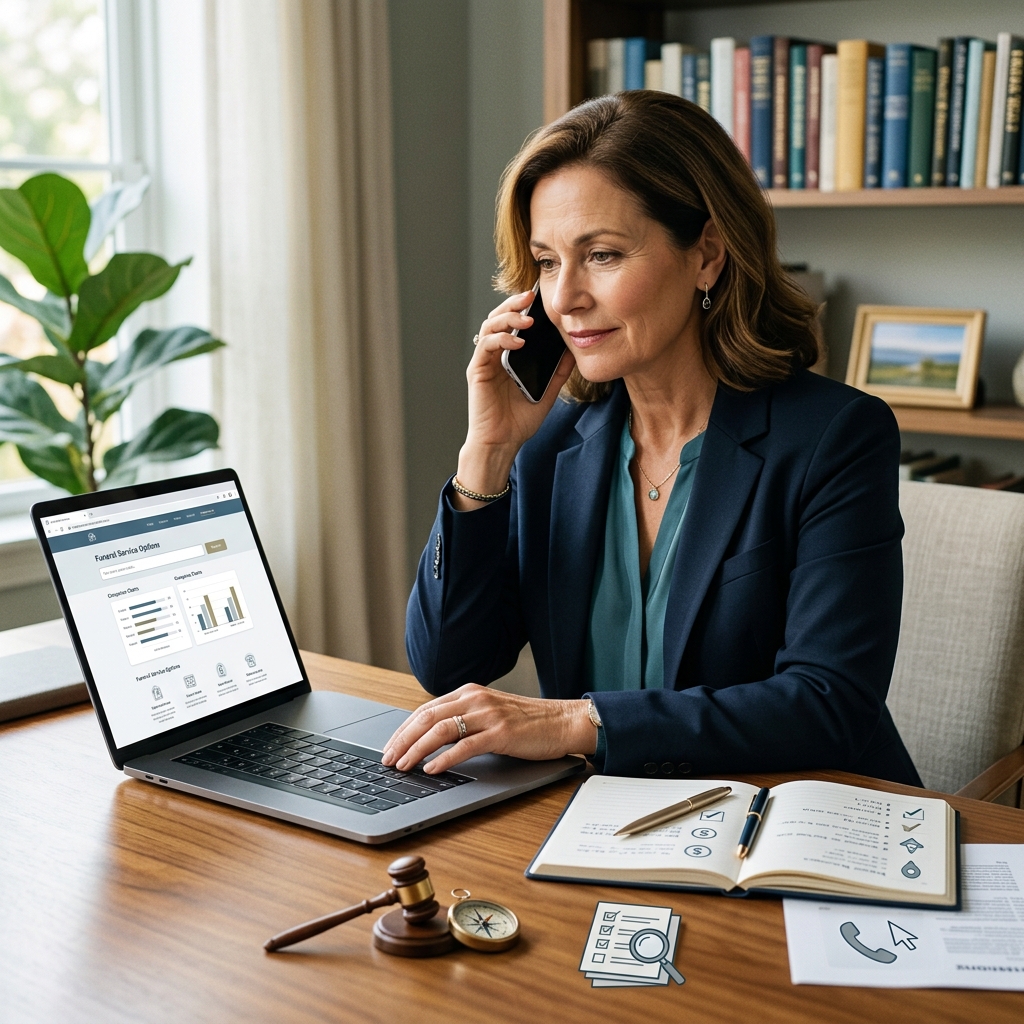 Learn how to compare funeral providers, understand your legal rights, and avoid costly mistakes when planning a funeral remotely.