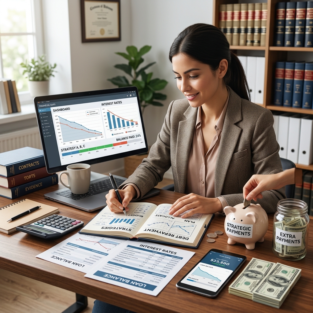 Actionable tactics, repayment options, and planning tips to help new and experienced lawyers manage and eliminate law school student loan debt.