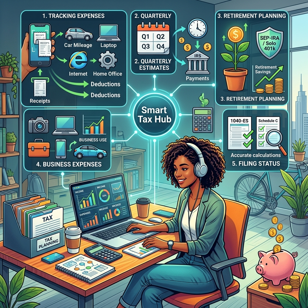 Understand how taxes work for gig, freelance, and side-hustle income so you can stay compliant, maximize deductions, and keep more of what you earn.