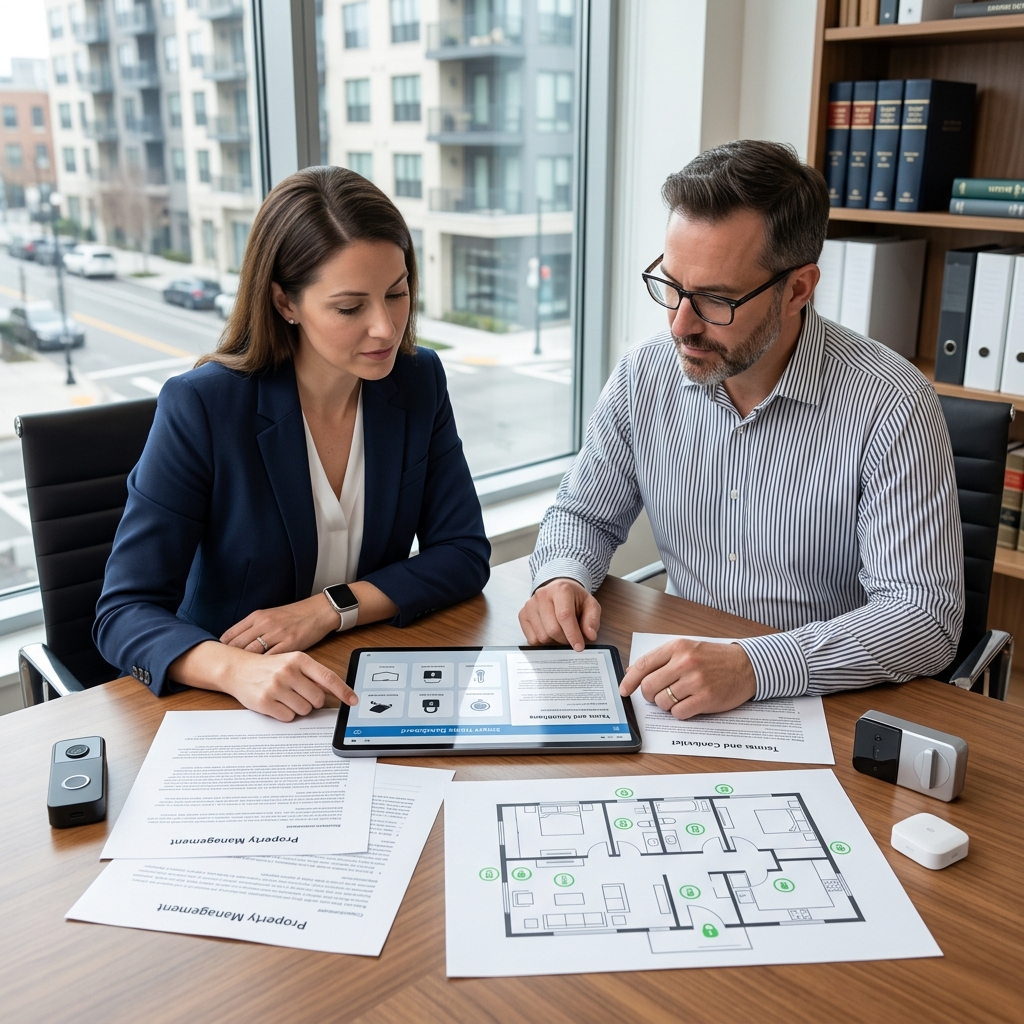 Understand how landlords can legally use smart locks, cameras, thermostats and other connected devices in rental properties while respecting tenant privacy.