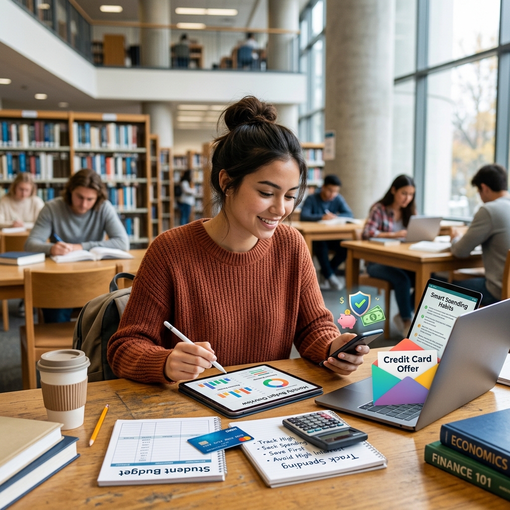 Practical money habits that help students use credit responsibly and stay out of debt.