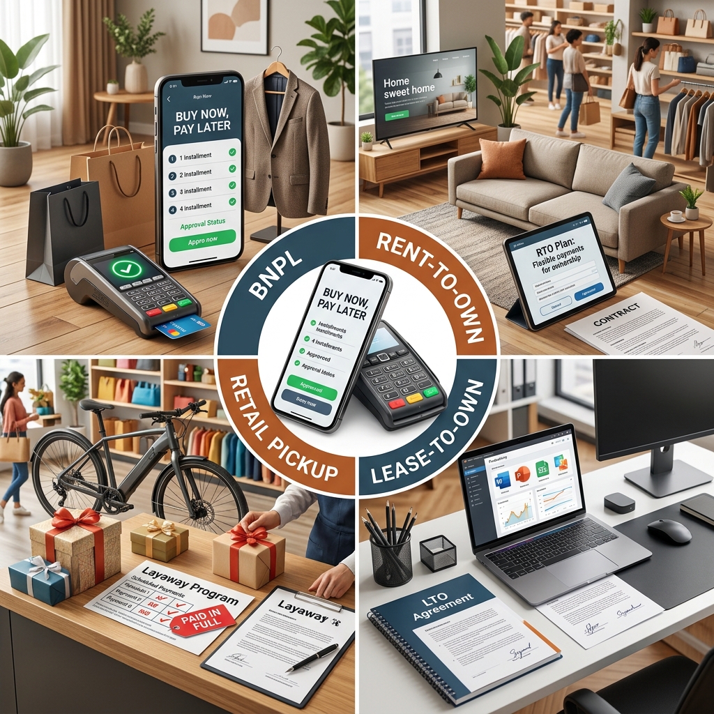Understand buy now, pay later, rent-to-own, lease-to-own and layaway so you can spread payments over time without hurting your budget.