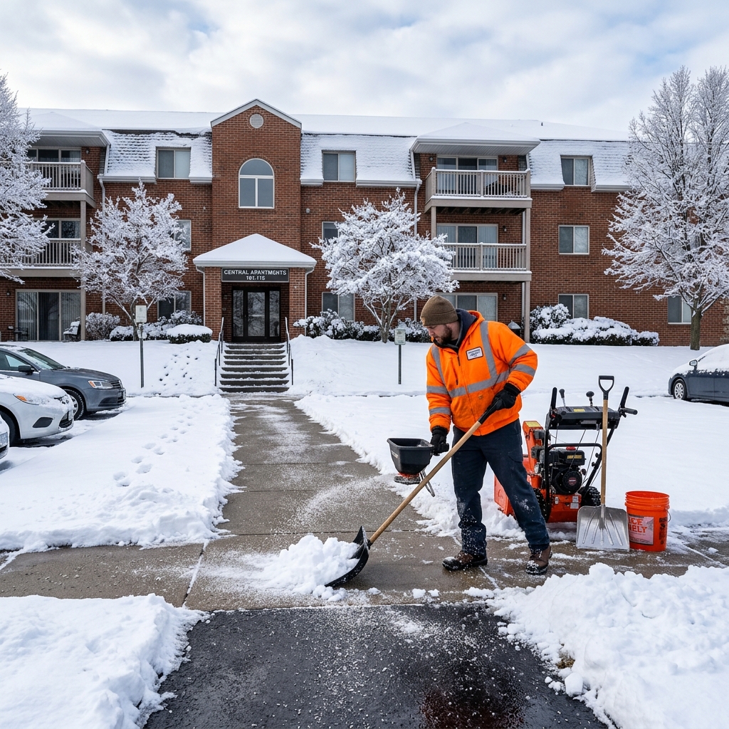 A practical guide to snow-removal timing, landlord duties, tenant leases, and liability risks.